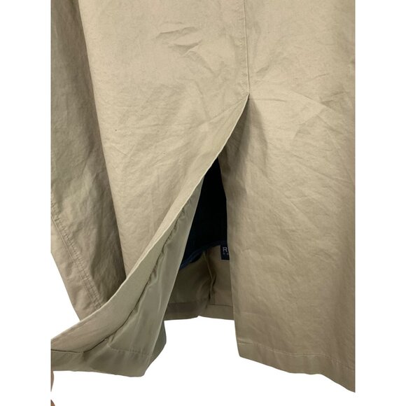 Ralph Lauren Mens Beige Coat Zip-Out Plaid Liner Size L EUC Button RQ10249 - Picture 10 of 10